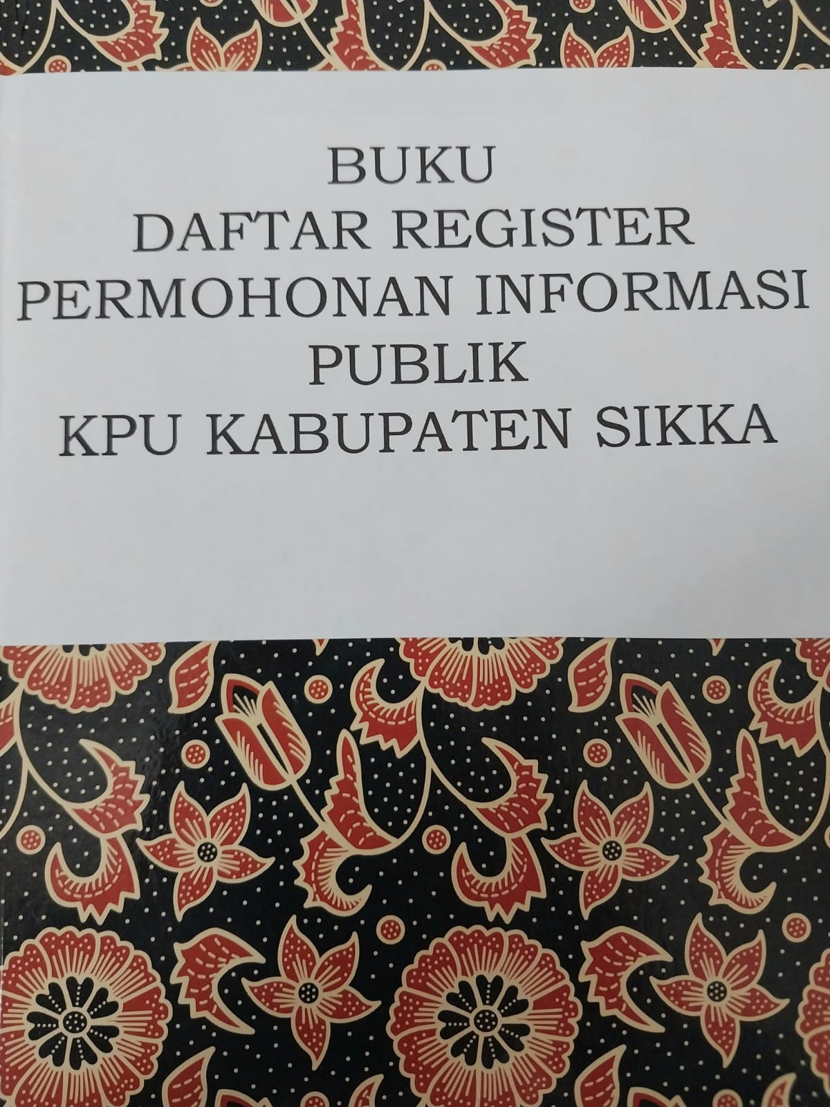 Buku Register Pelayanan Informasi Publik